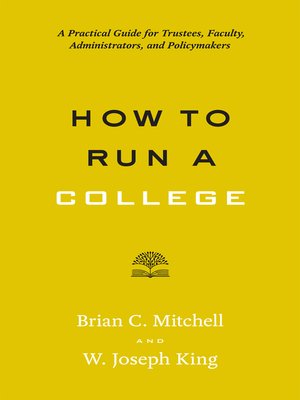 cover image of How to Run a College
